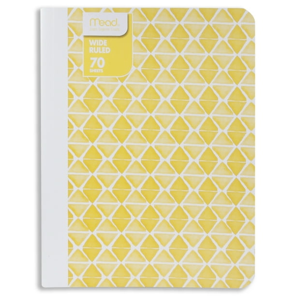 70 Sheets 140 Pages Wide Ruled 9-3//4 x 7-1//2 Fashion Design Green Mead Composition Notebook